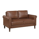  Manufacturer Color_Chocolate -- Hector 9690CHC-2 Love Seat IMAGE 2