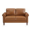  Manufacturer Color_Brown -- Hector 9690BRW-2 Love Seat IMAGE 1