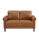  Manufacturer Color_Brown -- Hector 9690BRW-2 Love Seat IMAGE 1
