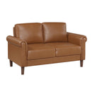  Manufacturer Color_Brown -- Hector 9690BRW-2 Love Seat IMAGE 2