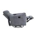  Manufacturer Color_Grey -- Homelegance Traverse Swivel Glider Fabric Recliner IMAGE 11