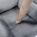 Manufacturer Color_Grey -- Homelegance Traverse Swivel Glider Fabric Recliner IMAGE 13
