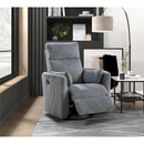  Manufacturer Color_Grey -- Homelegance Traverse Swivel Glider Fabric Recliner IMAGE 14