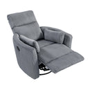  Manufacturer Color_Grey -- Homelegance Traverse Swivel Glider Fabric Recliner IMAGE 9
