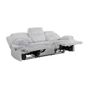  Manufacturer Color_Grey -- Homelegance Goodland Reclining Fabric Sofa IMAGE 4