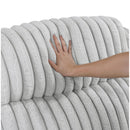  Manufacturer Color_Grey -- Homelegance Goodland Reclining Fabric Loveseat with Console IMAGE 6
