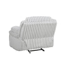  Manufacturer Color_Grey -- Homelegance Goodland Glider Fabric Recliner IMAGE 5