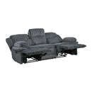  Manufacturer Color_Dark Grey -- Goodland 9577DG-3 Double Reclining Sofa IMAGE 4