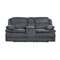  Manufacturer Color_Dark grey -- Goodland 9577DG-2 Double Reclining Love Seat with Center Console IMAGE 1