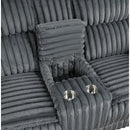  Manufacturer Color_Dark grey -- Goodland 9577DG-2 Double Reclining Love Seat with Center Console IMAGE 5