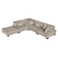  Manufacturer Color_Taupe -- Traverse 8555GB*5OT 5 pc Modular Sectional with Ottoman IMAGE 1