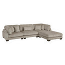  Manufacturer Color_Taupe -- Traverse 8555GB*4OT 4 pc Modular Sectional with Ottoman IMAGE 1