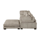  Manufacturer Color_Taupe -- Traverse 8555GB*4OT 4 pc Modular Sectional with Ottoman IMAGE 8