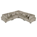  Manufacturer Color_Taupe -- Traverse 8555GB*2AC3CR 5 pc Modular Sectional IMAGE 1
