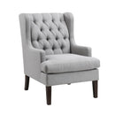  Manufacturer Color_Grey -- Homelegance Quent Stationary Fabric Accent Chair IMAGE 2