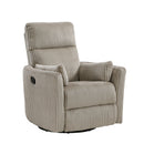  Manufacturer Color_Taupe -- Traverse 8555GB-1SW Swivel Glider Reclining Chair IMAGE 2