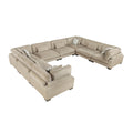  Manufacturer Color_Brown -- Homelegance Tinley Fabric 8 pc Sectional IMAGE 1