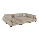  Manufacturer Color_Brown -- Homelegance Tinley Fabric 6 pc Sectional IMAGE 5