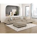  Manufacturer Color_Brown -- Homelegance Tinley Fabric 5 pc Sectional IMAGE 20