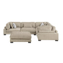  Manufacturer Color_Brown -- Homelegance Tinley Fabric 5 pc Sectional IMAGE 2