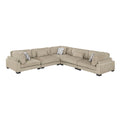  Manufacturer Color_Brown -- Homelegance Tinley Fabric 5 pc Sectional IMAGE 1