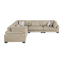  Manufacturer Color_Brown -- Homelegance Tinley Fabric 5 pc Sectional IMAGE 2