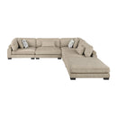  Manufacturer Color_Brown -- Homelegance Tinley Fabric 5 pc Sectional IMAGE 3