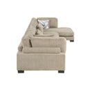  Manufacturer Color_Brown -- Homelegance Tinley Fabric 4 pc Sectional IMAGE 3