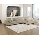  Manufacturer Color_Brown -- Homelegance Tinley Fabric 4 pc Sectional IMAGE 20