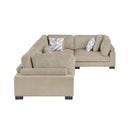  Manufacturer Color_Brown -- Homelegance Tinley Fabric 4 pc Sectional IMAGE 3