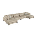  Manufacturer Color_Brown -- Homelegance Tinley Fabric 4 pc Sectional IMAGE 1