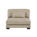  Manufacturer Color_Brown -- Homelegance Tinley Fabric 4 pc Sectional IMAGE 5