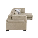  Manufacturer Color_Brown -- Homelegance Tinley Fabric 3 pc Sectional IMAGE 3