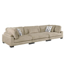  Manufacturer Color_Brown -- Homelegance Tinley Stationary Fabric Sofa IMAGE 2