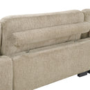  Manufacturer Color_Brown -- Homelegance Tinley Stationary Fabric Sofa IMAGE 4