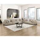  Manufacturer Color_Brown -- Homelegance Tinley Stationary Fabric Loveseat IMAGE 13