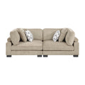  Manufacturer Color_Brown -- Homelegance Tinley Stationary Fabric Loveseat IMAGE 1
