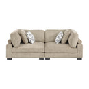  Manufacturer Color_Brown -- Homelegance Tinley Stationary Fabric Loveseat IMAGE 1