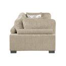  Manufacturer Color_Brown -- Homelegance Tinley Stationary Fabric Loveseat IMAGE 2