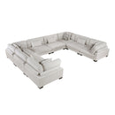  Manufacturer Color_Beige -- Tinley 9555BEG*84CR4AC 8 pc Modular Sectional IMAGE 1
