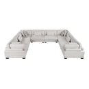  Manufacturer Color_Beige -- Tinley 9555BEG*84CR4AC 8 pc Modular Sectional IMAGE 2