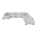  Manufacturer Color_Beige -- Tinley 9555BEG*62CR3ACVC 6 pc Modular Sectional with Chaise IMAGE 4