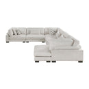  Manufacturer Color_Beige -- Tinley 9555BEG*62CR3ACVC 6 pc Modular Sectional with Chaise IMAGE 5