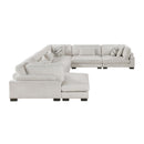  Manufacturer Color_Beige -- Tinley 9555BEG*62CR3ACVC 6 pc Modular Sectional with Chaise IMAGE 6