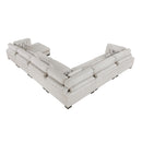  Manufacturer Color_Beige -- Tinley 9555BEG*62CR3ACVC 6 pc Modular Sectional with Chaise IMAGE 7
