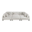  Manufacturer Color_Beige -- Tinley 9555BEG*62CR3ACOT 6 pc Modular Sectional with Ottoman IMAGE 10
