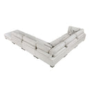  Manufacturer Color_Beige -- Tinley 9555BEG*62CR3ACOT 6 pc Modular Sectional with Ottoman IMAGE 7