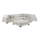  Manufacturer Color_Beige -- Tinley 9555BEG*53CRACOT 5 pc Modular Sectional with Ottoman IMAGE 1