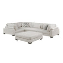  Manufacturer Color_Beige -- Tinley 9555BEG*53CRACOT 5 pc Modular Sectional with Ottoman IMAGE 2