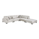  Manufacturer Color_Beige -- Tinley 9555BEG*52CR2ACOT 5 pc Modular Sectional with Ottoman IMAGE 1